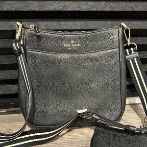 Kate Spade Crossbody Bag with Striped Strap